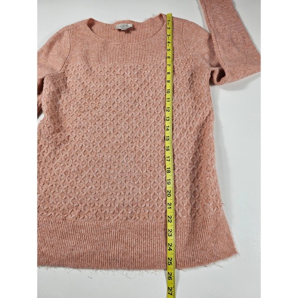 Loft size small knit Textured pattern long sleeve sweater pullover warm ^ - Picture 7 of 8